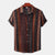 Summer Men's Clothing Printing Casual Retro Shirt Men