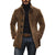 Men's Jacket Winter Stand Collar Button-up Coat Casual Blazer Outerwear Clothing